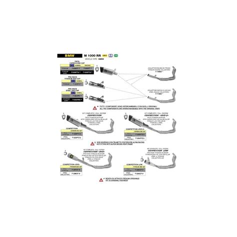 Complete Kit Arrow Competition Evo Full Titanium Bmw M R Rr