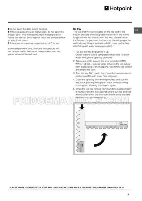 Hotpoint Rfa52 Operating Instructions