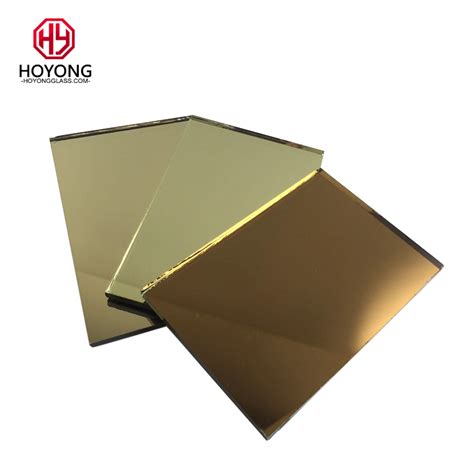 4mm 5mm 6mm Tea Colour Tinted Golden Bronze Mirror Glass Tinted