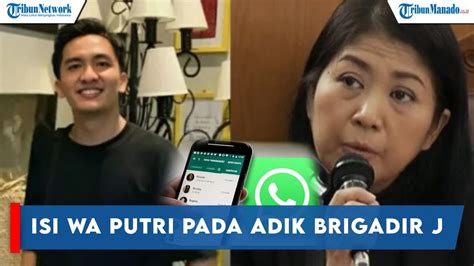 AKHIRNYA TERUNGKAP ISI WA PUTRI CANDRAWATHI PADA REZA ADIK BRIGADIR J