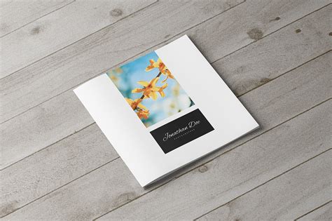 Square Portfolio Brochure Template On Behance