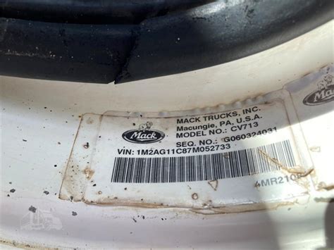 2007 Mack Granite Cv713 For Sale In Midway Florida