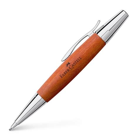 Faber Castell E Motion PearwoodReddishBrown TwistPencil Ballpoint Pen