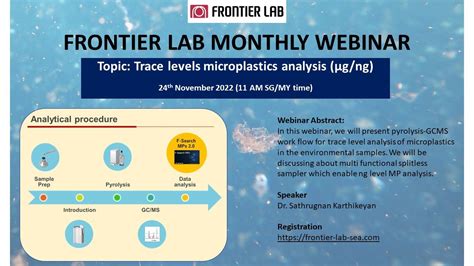 Frontier Lab SEA Monthly Webinar Trace Levels Microplastics Analysis