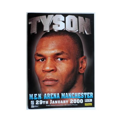Tyson Vs Julius Francis Original Onsite Programme 2000 Mike Tyson