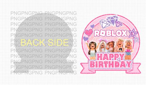 Printable Girls Roblox Cake Topper Png Instant Digital Etsy