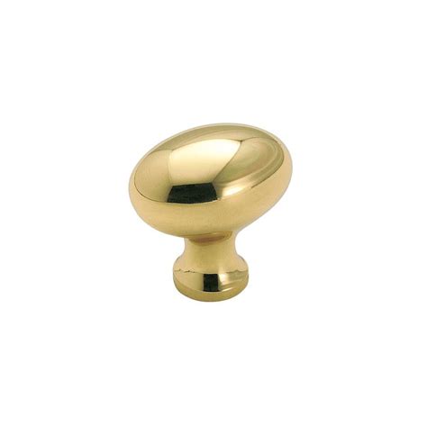 Shop Amerock Allison Polished Brass Oval Cabinet Knob At