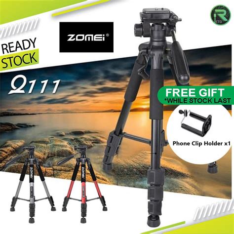 Zomei Q111 Professional Travel Portable Aluminum Tripod With Original