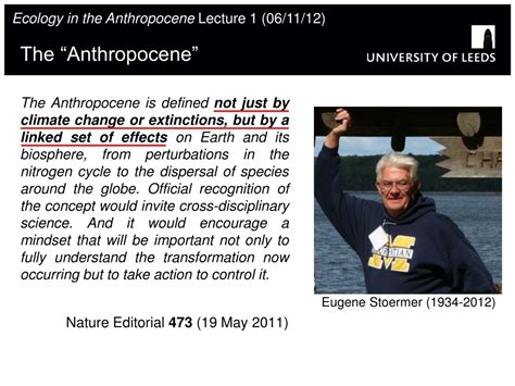 Ppt Ecology In The Anthropocene Powerpoint Presentation Free