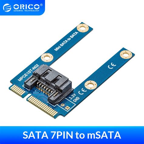 Jual PREORDER ORICO SATA 7PIN To MSATA Adapter Flat Type SSD Adapter