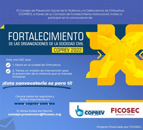 Convocatoria Para El Fortalecimiento De Las Organizaciones De La