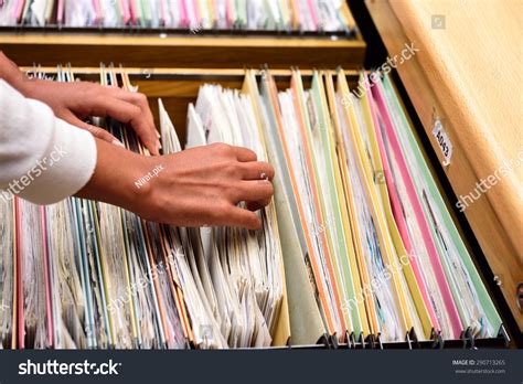 Office Filesan Extremely Easytouse Filing System Stock Photo