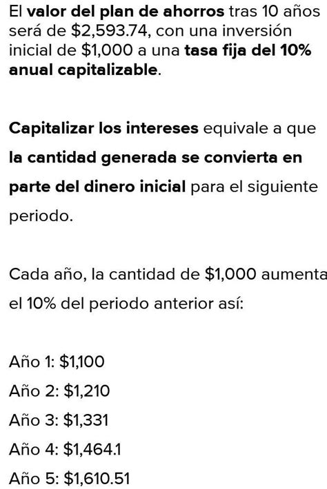 Una Persona Invierte En Un Plan De Ahorros Del Cual Percibe