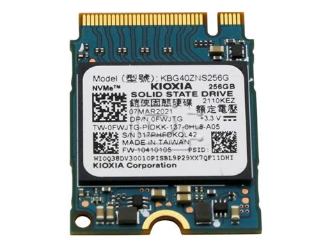 Toshiba Kioxia Bg Series Kbg Zns G Fwjtg Gb M Pci E