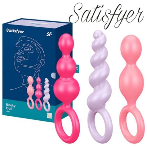 Satisfyer BOOTY CALL PLUGS Dildo Anale Unisex Silicone Set Anal Plug