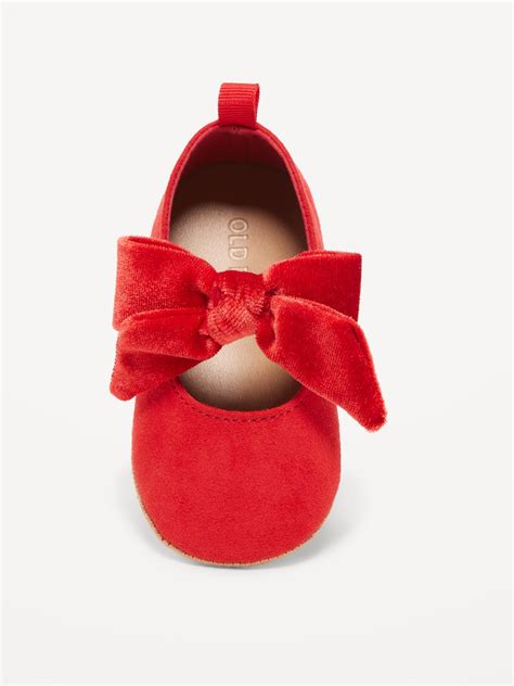 Faux Suede Bow Tie Ballet Flat Shoes For Baby Old Navy