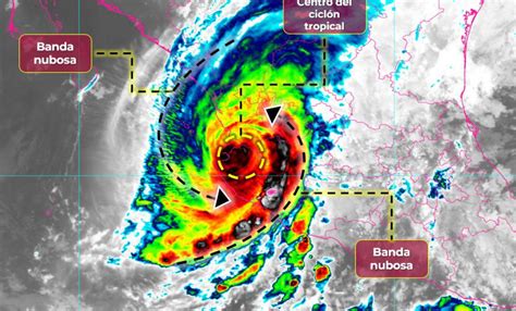 Bandas nubosas del huracán Lidia provocarán lluvias en Guerrero