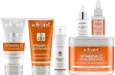 Kit Completo Tratamiento Facial Y Corporal Vitamina C Idraet Meses