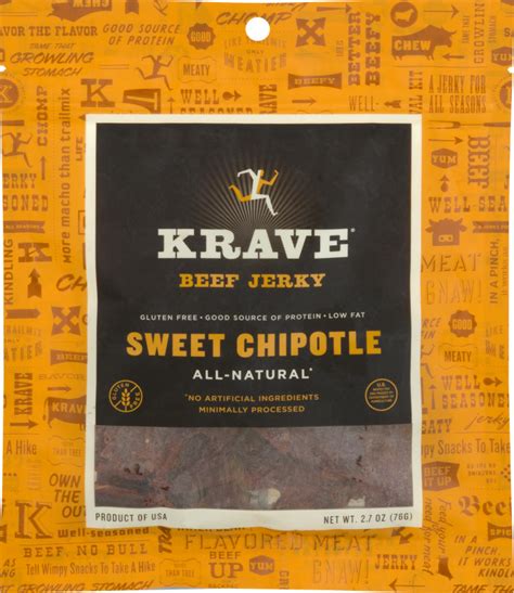 Krave Beef Jerky Sweet Chipotle Krave 853370006291 Customers Reviews Listex Online