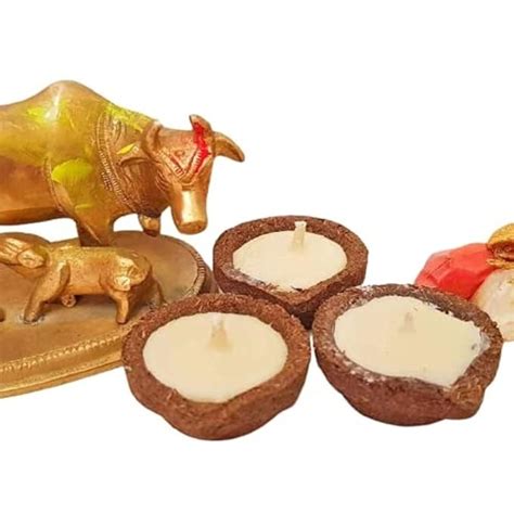 Buy Panchgavya Floating Diya Cow Dung Lamp With Ghee Panchagavya Diya