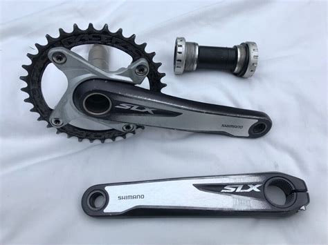 Shimano Slx Chainset Cranks With Raceface Chainring And Bb In