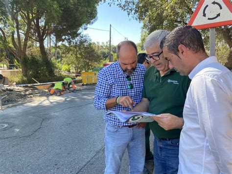 Alconchel Visita Las Obras Que Se Llevan A Cabo Para La Mejora De