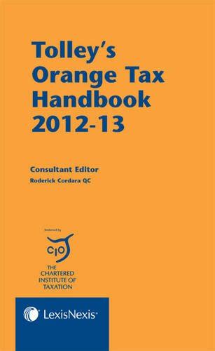 Tolley S Orange Tax Handbook Abebooks