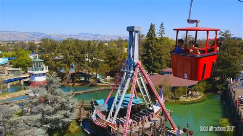 Pov Delta Flyer Sky Ride View Of Californias Great America Theme