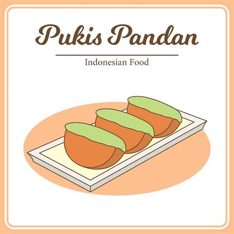 Premium Vector Hand Drawn Of Traditional Indonesian Food Called Kue