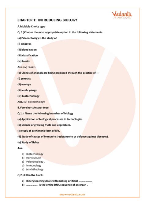 Selina Concise Biology Class 9 ICSE Solutions For Chapter 1