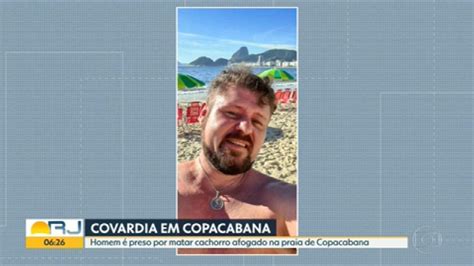 Homem é preso por suspeita de matar cachorro afogado em Copacabana