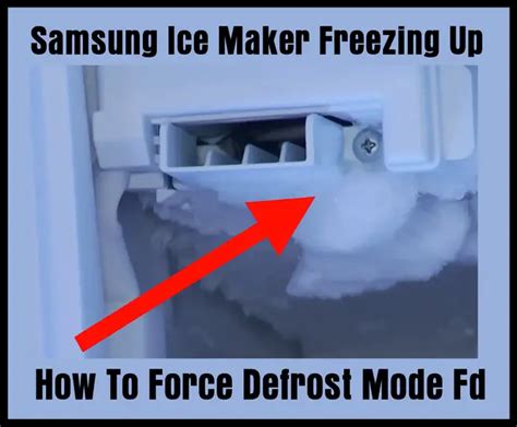 How Do I Defrost The Ice Maker On A Samsung Refrigerator At Spencer