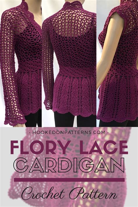 Lace Cardigan Crochet Pattern Flory Crochet Clothes Sweater Crochet Pattern Crochet Cardigan