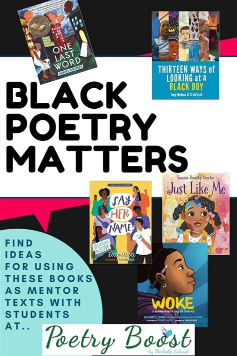 Black Poetry Matters Poetry For Kids Childrens Poetry Mentor Texts