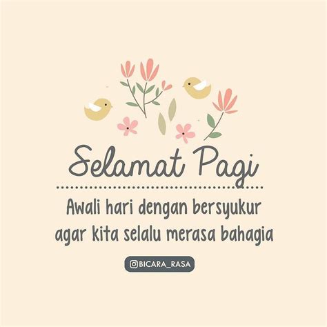 41 Ucapan Selamat Pagi Quotes Chika Ciku