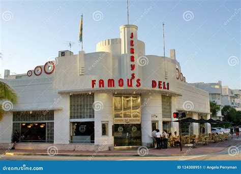 Art Deco Cafe In Miami Editorial Photo Image Of Buildings 124308951