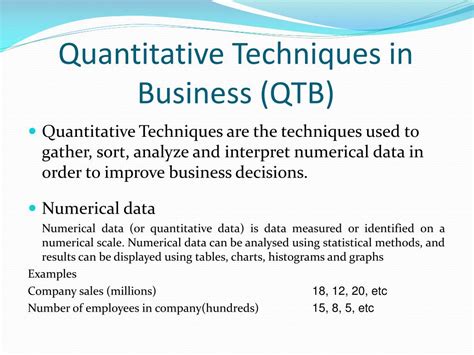 Ppt Quantitative Techniques In Business Powerpoint Presentation Free Download Id 3229762