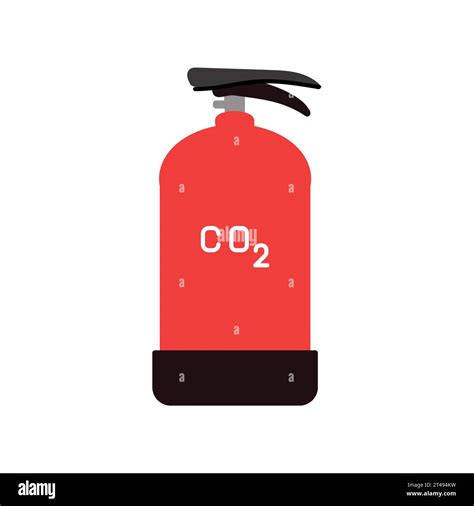 Fire Extinguisher Color Icon Portable Fire Fighting Equipment Vector