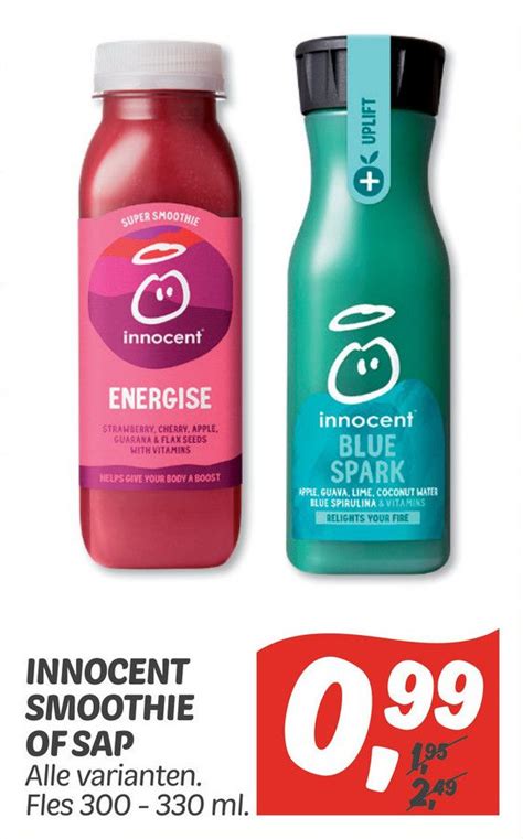 INNOCENT SMOOTHIE OF SAP Aanbieding Bij Dekamarkt