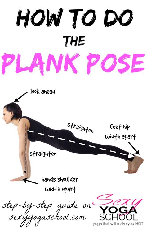 How To Do The Plank Pose Phalakasana Sexy Yoga School Yoga