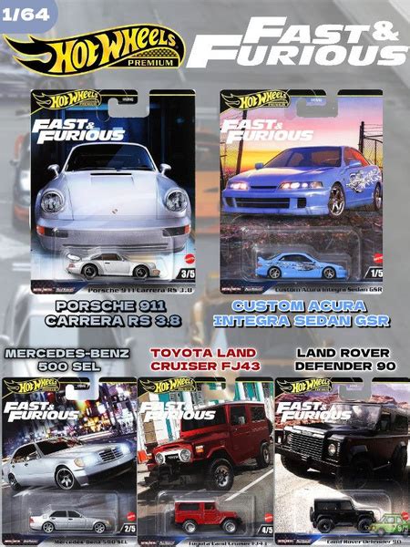 Hot Wheels Premium Fast Furious Porsche Carrera Rs Acura