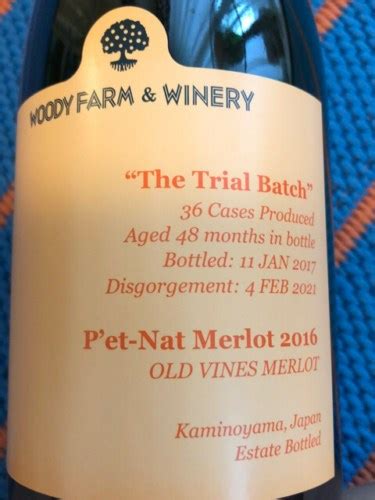 Woody Farm The Trial Batch Pét Nat Merlot Vivino Australia