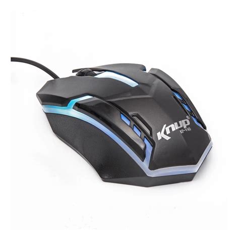 Mouse Gamer RGB 1600 DPI knup ergonômico 3 botões mause led universal