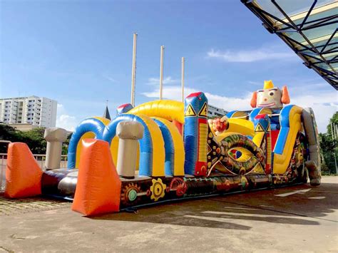 Inflatable Bouncing Obstacle Challenge Carnival World