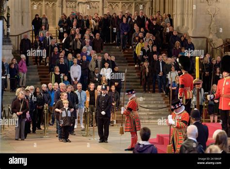 Queen Elizabeth II Lying In State At Westminster Hall Stock Photo Alamy