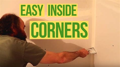 How To Tape Inside Corner Paper Tape Drywall Youtube