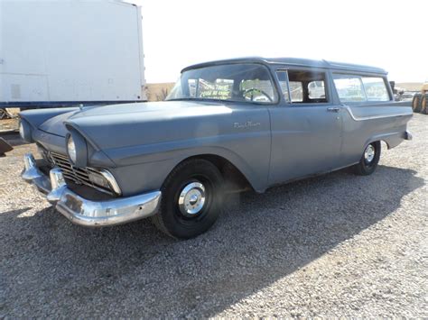 1957 Ford Ranch Wagon Rare 2 Door With Clam Shell Rear Door Motion Unlimited Museum