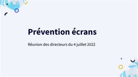 Prévention écrans