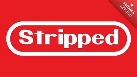 Stripped Logo Nintendo Générateur d effet de texte