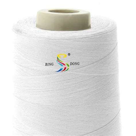 50 2 3 100 Spun Polyester Sewing Raw White Optical White Thread Buy